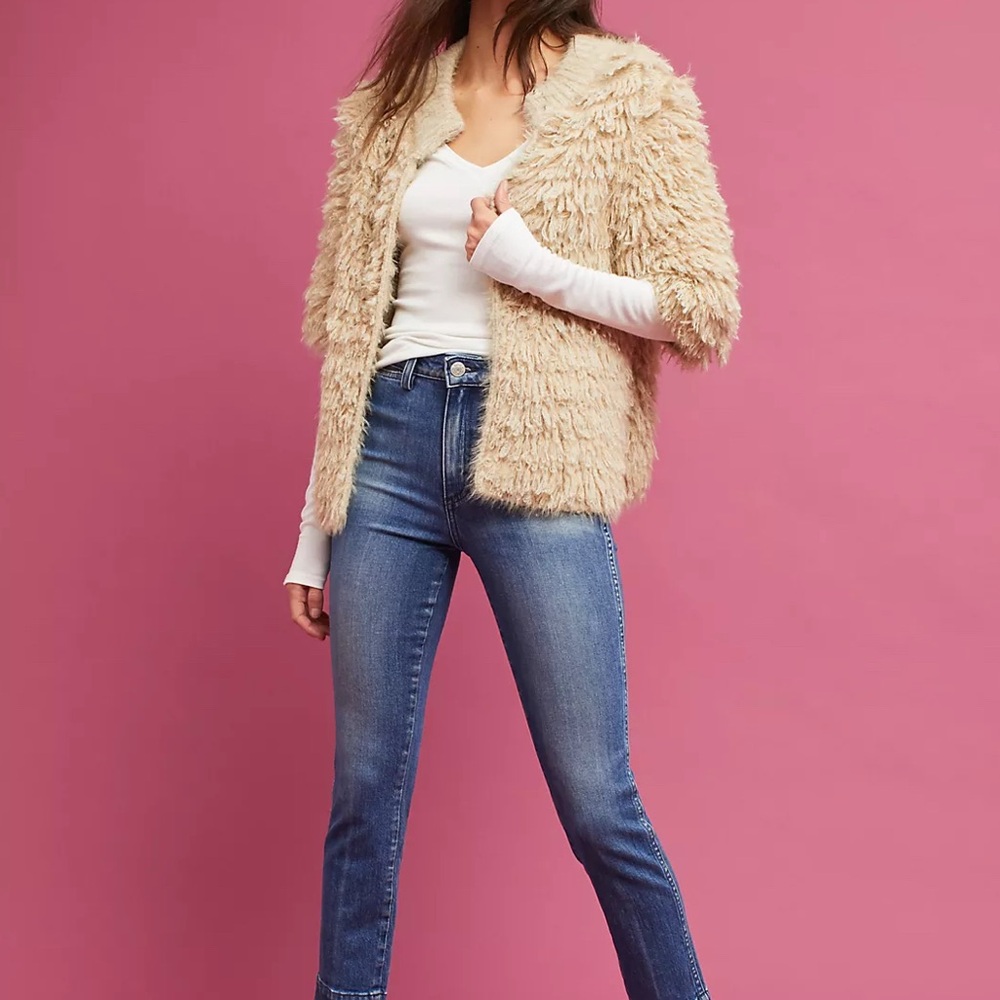 Anthropologie Talah Eyelash Cardigan